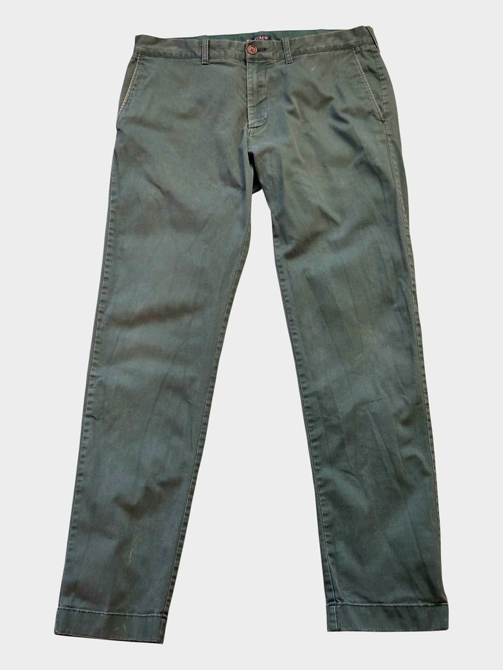 J. Crew Factory Men's Olive Green Slim Fit Flex Chino Pant - Size 33